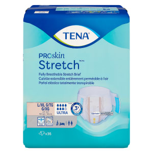 TENA Proskin Stretch Fully Breathable Stretch Brief L/XL Ultra