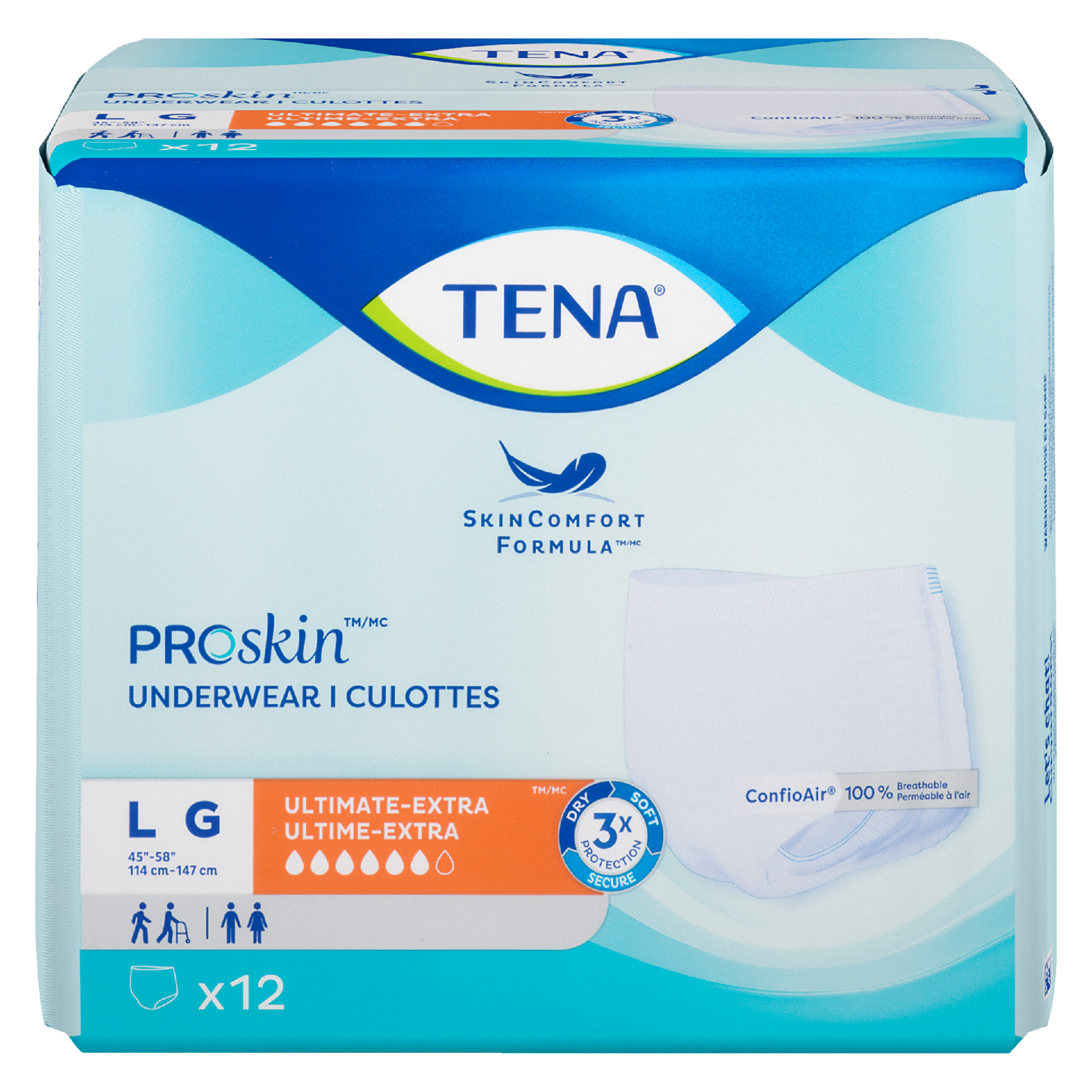 TENA Proskin Underwear L Ultimate-Extra 12ct