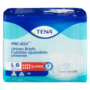 Tena Proskin Unisex Briefs L 122 cm - 150 cm 14 Ct