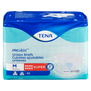 Tena Proskin Unisex Briefs Super Absorbency M 14 Ct