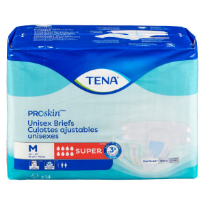 Tena Proskin Unisex Briefs Super Absorbency M 14 Ct