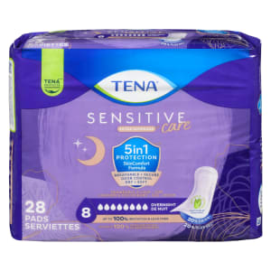 TENA Sensitive Care Extra Coverage Overnight 28 Pads