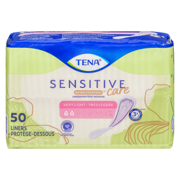 TENA Sensitive Care Extra Coverage Very Light Long 50 Liners