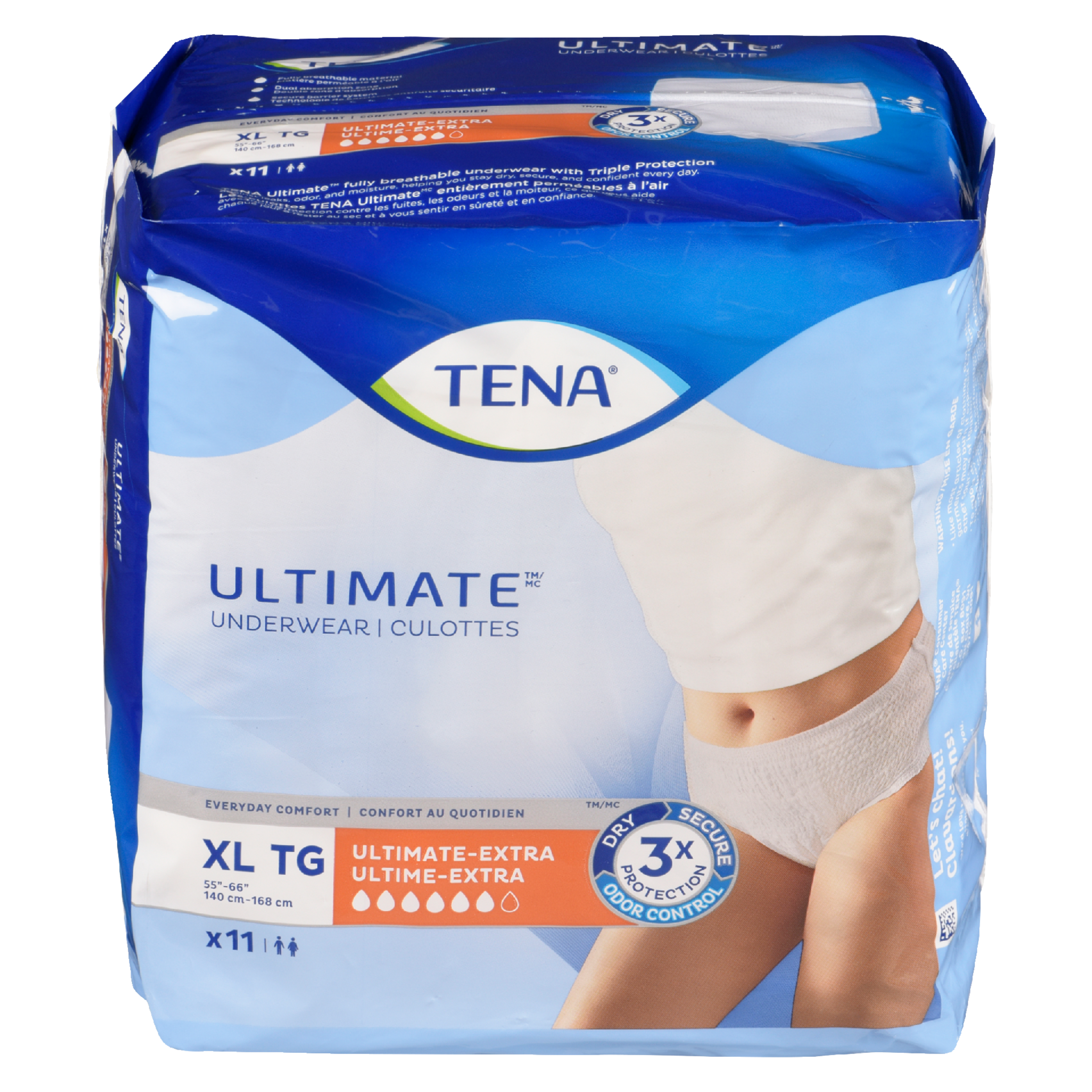 TENA Ultimate Underwear Ultimate-Extra Absorbency XL 11 Ct