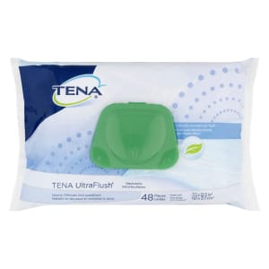 TENA UltraFlush Washcloths 48 Pieces
