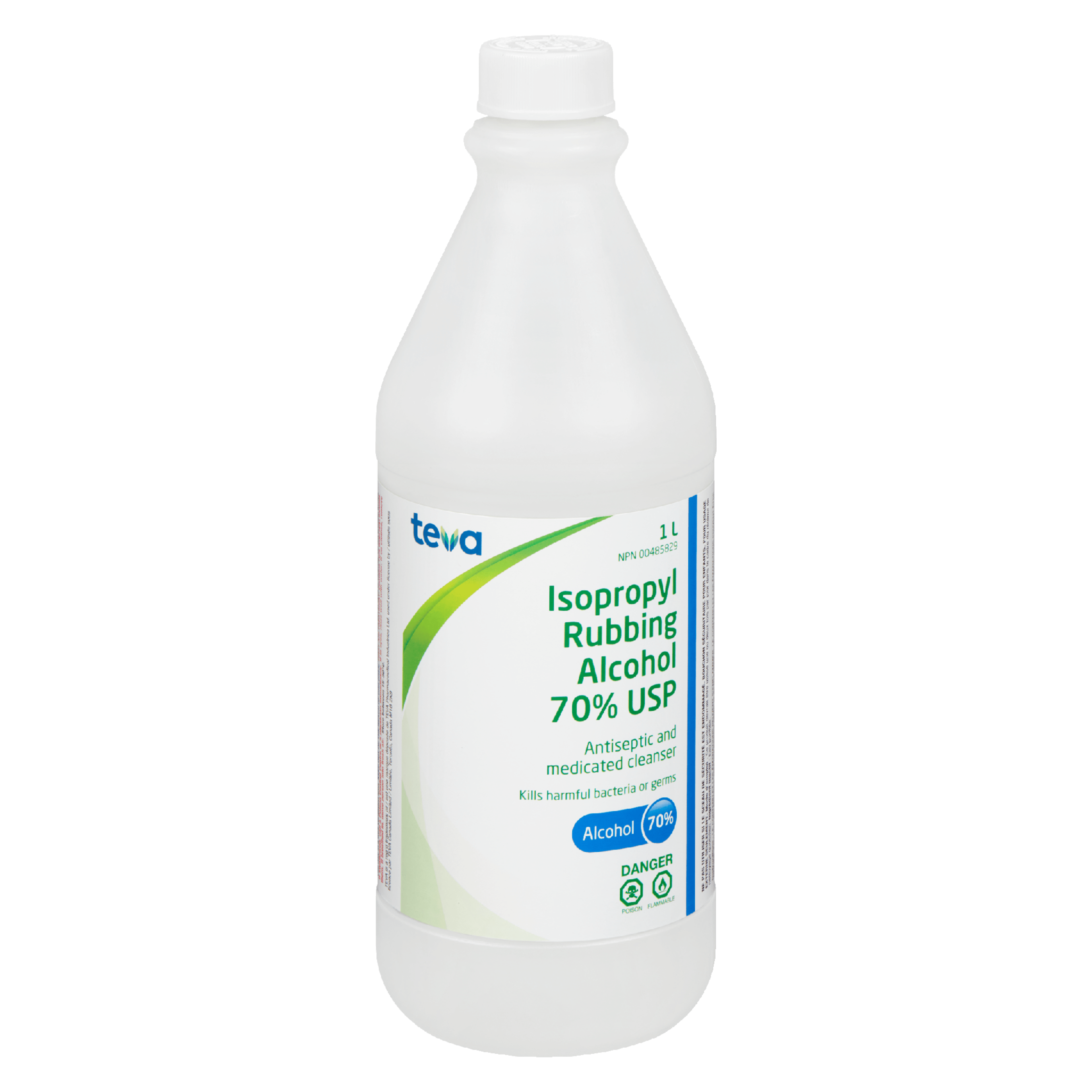 Teva Isopropyl Rubbing Alcohol 70% USP 1 L