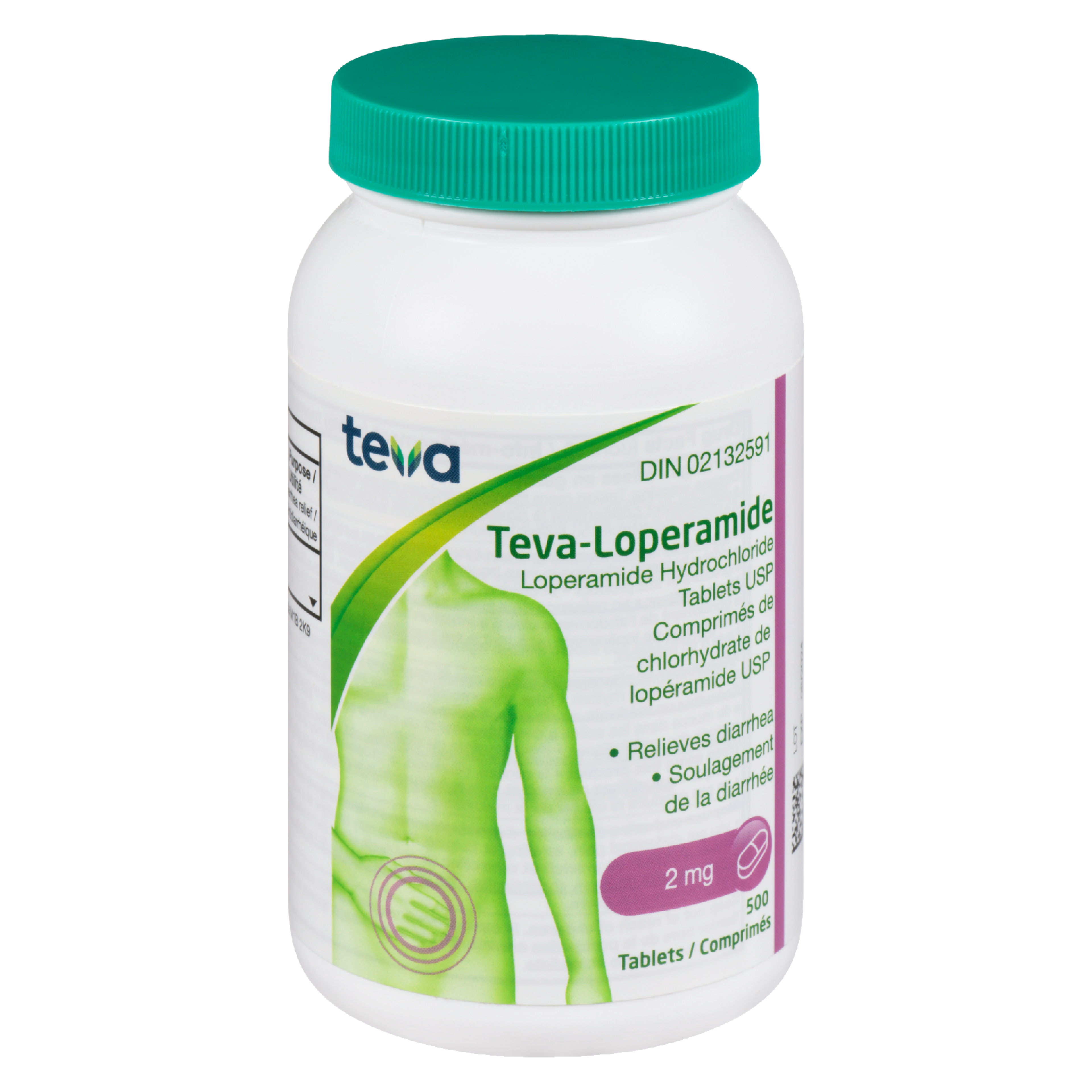Teva-Loperamide 2 mg 500 Tablets