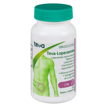 Teva Teva-Loperamide Loperamide Hydrochloride Tablets USP 2 mg 100 Tablets