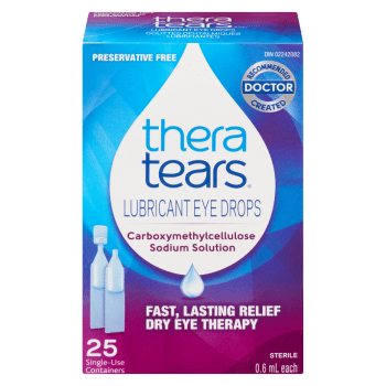 Thera Tears Lubricant Eye Drops 25 Single-Use Containers x 0.6 ml
