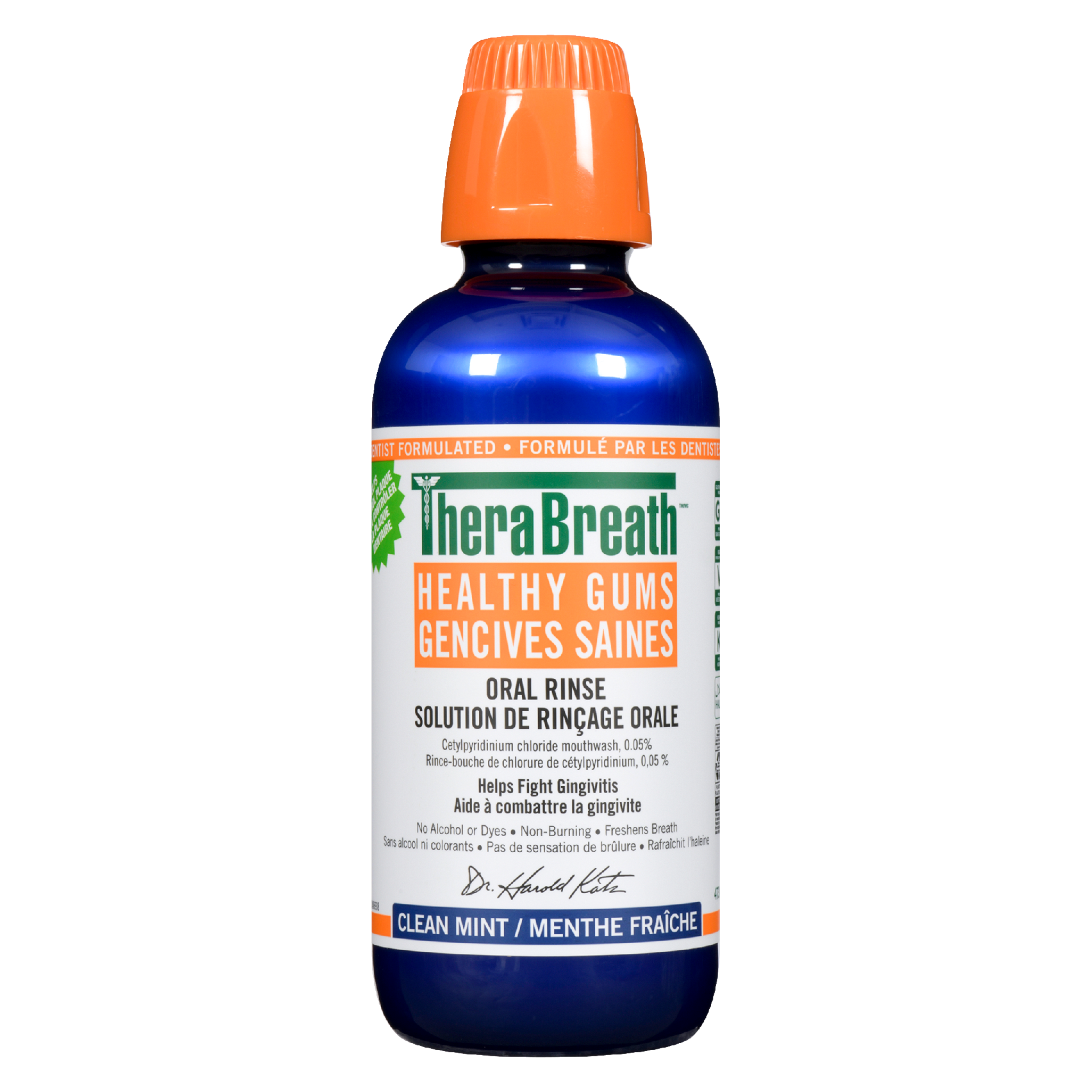 TheraBreath Oral Rinse Healthy Gums Clean Mint 473 ml