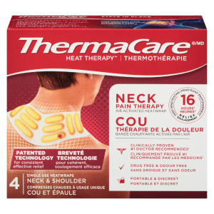 ThermaCare Heat Therapy Neck & Shoulder 4 Single Use Heatwraps
