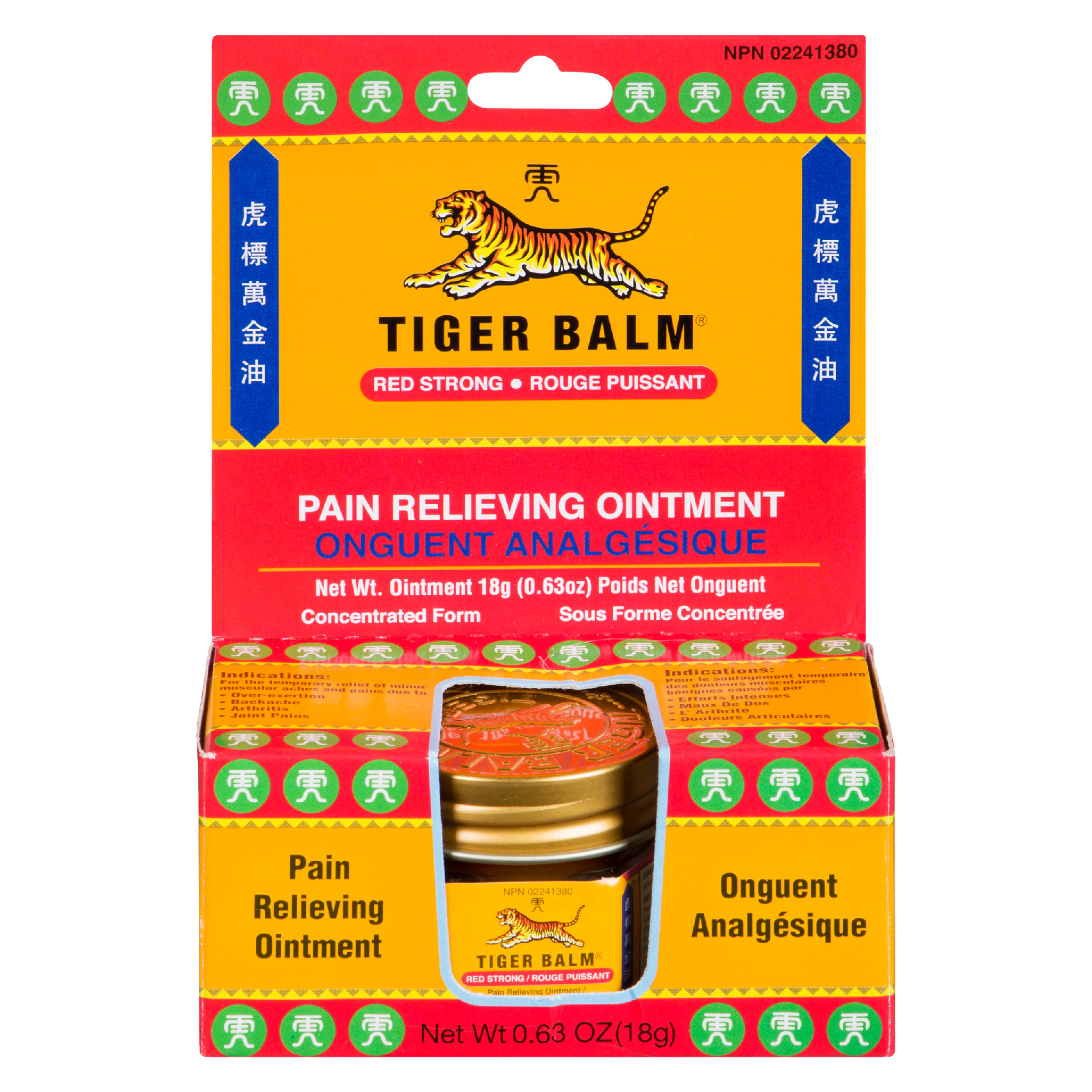 Tiger Balm Red Strong Pain Relieving Ointment 18 g