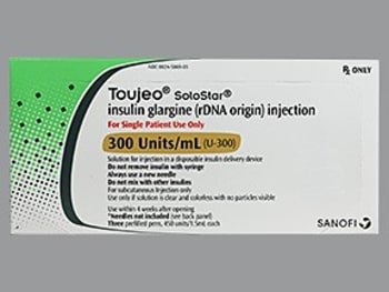 Toujeo Solostar 5 X 1.5ml (450 U) Solostar® Injection Pens