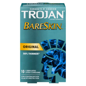 Trojan BareSkin Original 10 Lubricated Latex Condoms