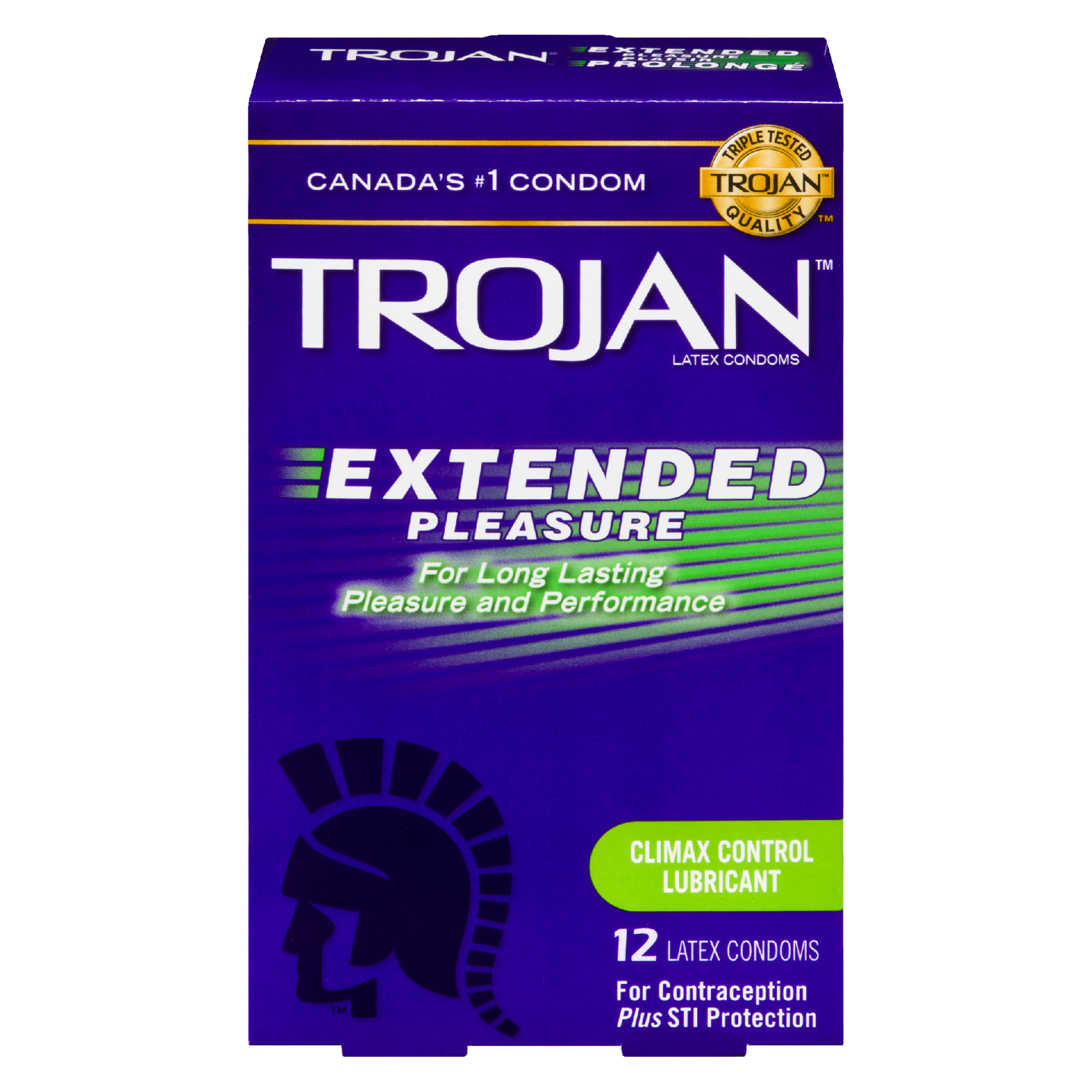 Trojan Extended Pleasure Latex Condoms 12 Latex Condoms