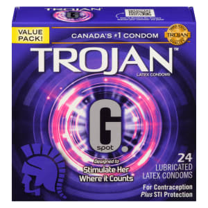 Trojan G. Spot Value Pack! 24 Lubricated Latex Condoms