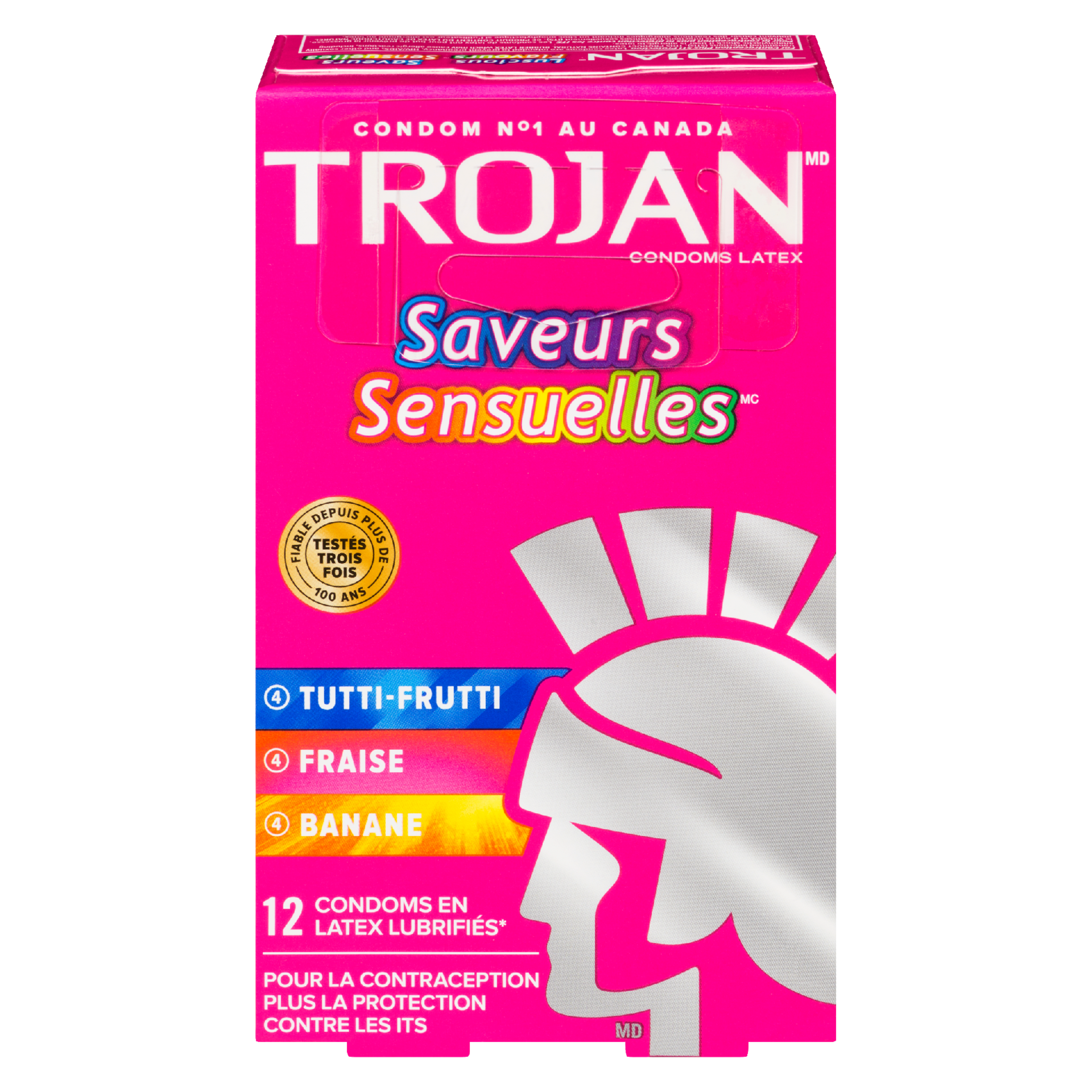 Trojan Luscious Flavours 12 Lubricated Latex Condoms