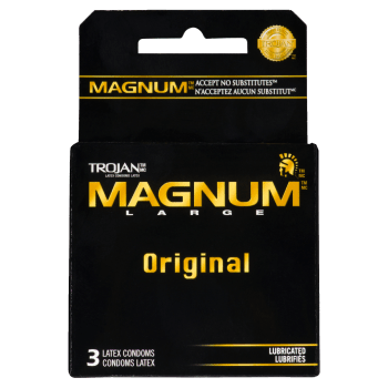 Trojan Magnum Large Original Lubricated 3 Latex Condoms