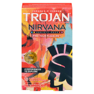 Trojan Nirvana Variety Pack 10 Lubricated Latex Condoms