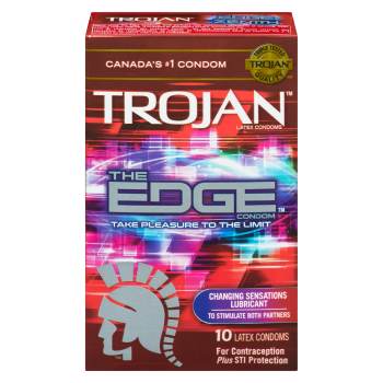 Trojan The Edge Condom Latex Condoms 10 Latex Condoms