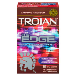 Trojan The Edge Condom Latex Condoms 10 Latex Condoms
