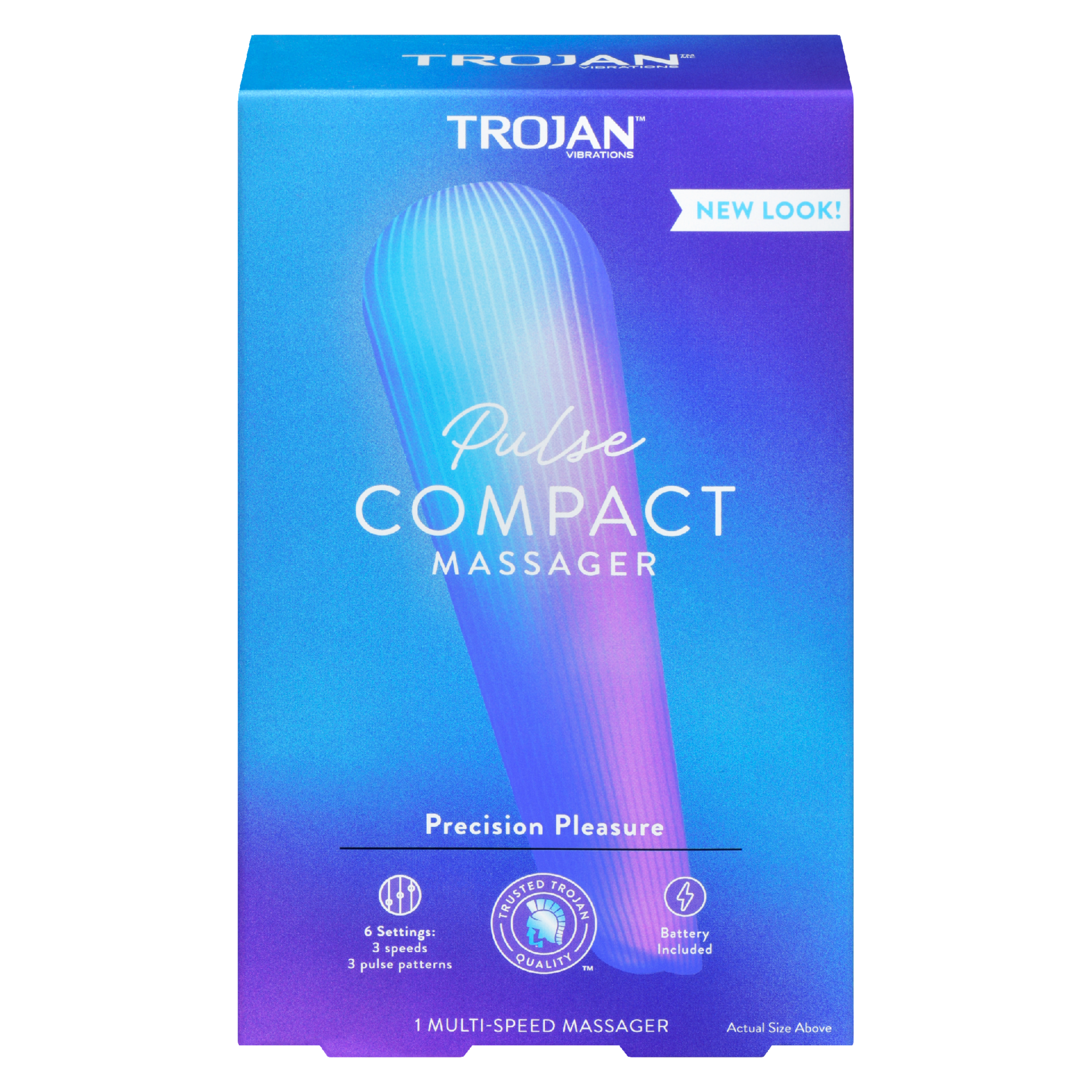 Trojan Vibrations Compact Massager Pulse 1 Multi-Speed Massager