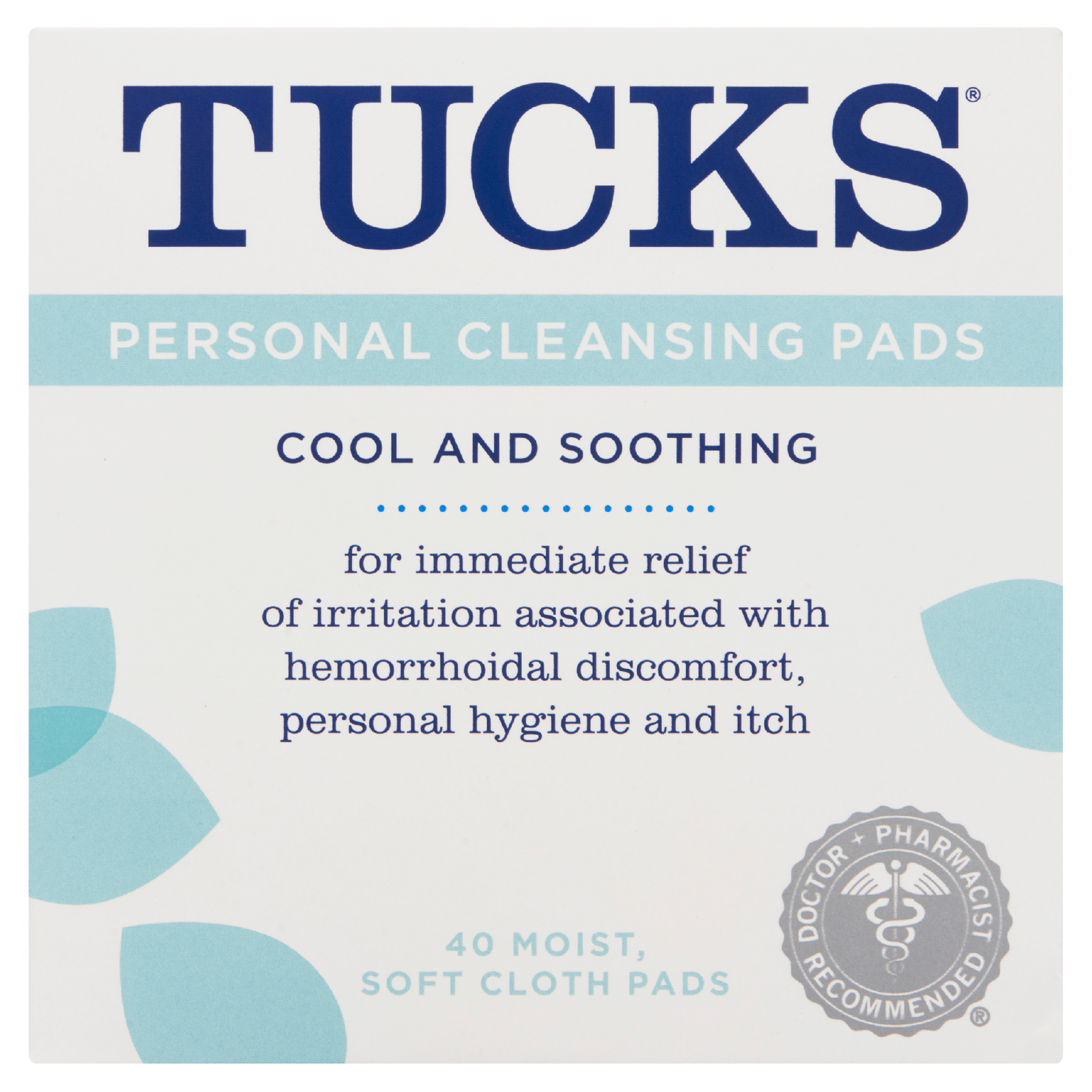 Tucks Personal Cleansing Pads 40 Moist, Soft Cloth Pads