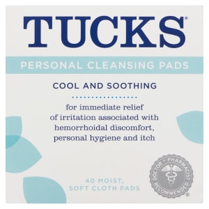 Tucks Personal Cleansing Pads 40 Moist, Soft Cloth Pads