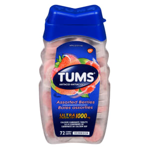 TUMS Antacid Assorted Berries Ultra Strength 1000 mg 72 Count