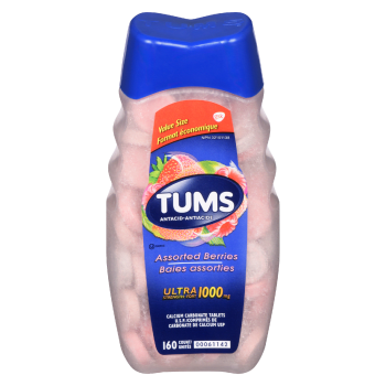 TUMS Antacid Assorted Berries Ultra Strength 1000 mg Value Size 160 Count