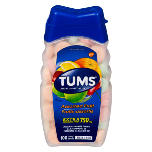 Tums Antacid Assorted Fruit Extra Strength 750 mg 100 Count