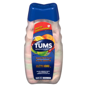 TUMS Antacid Assorted Fruit Ultra Strength 1000 mg Value Size 160 Count