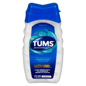 Tums Peppermint Ultra Strength 1000 mg Antacid 72 Count
