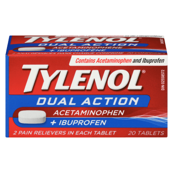 TYLENOL Acetaminophen + Ibuprofen Dual Action 20 Tablets