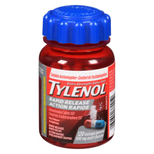 Tylenol Acetaminophen Tablets USP Extra Strength 500 mg Each 120 Gelcaps