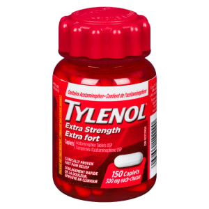 Tylenol Acetaminophen Tablets USP Extra Strength 500 mg Each 150 Caplets