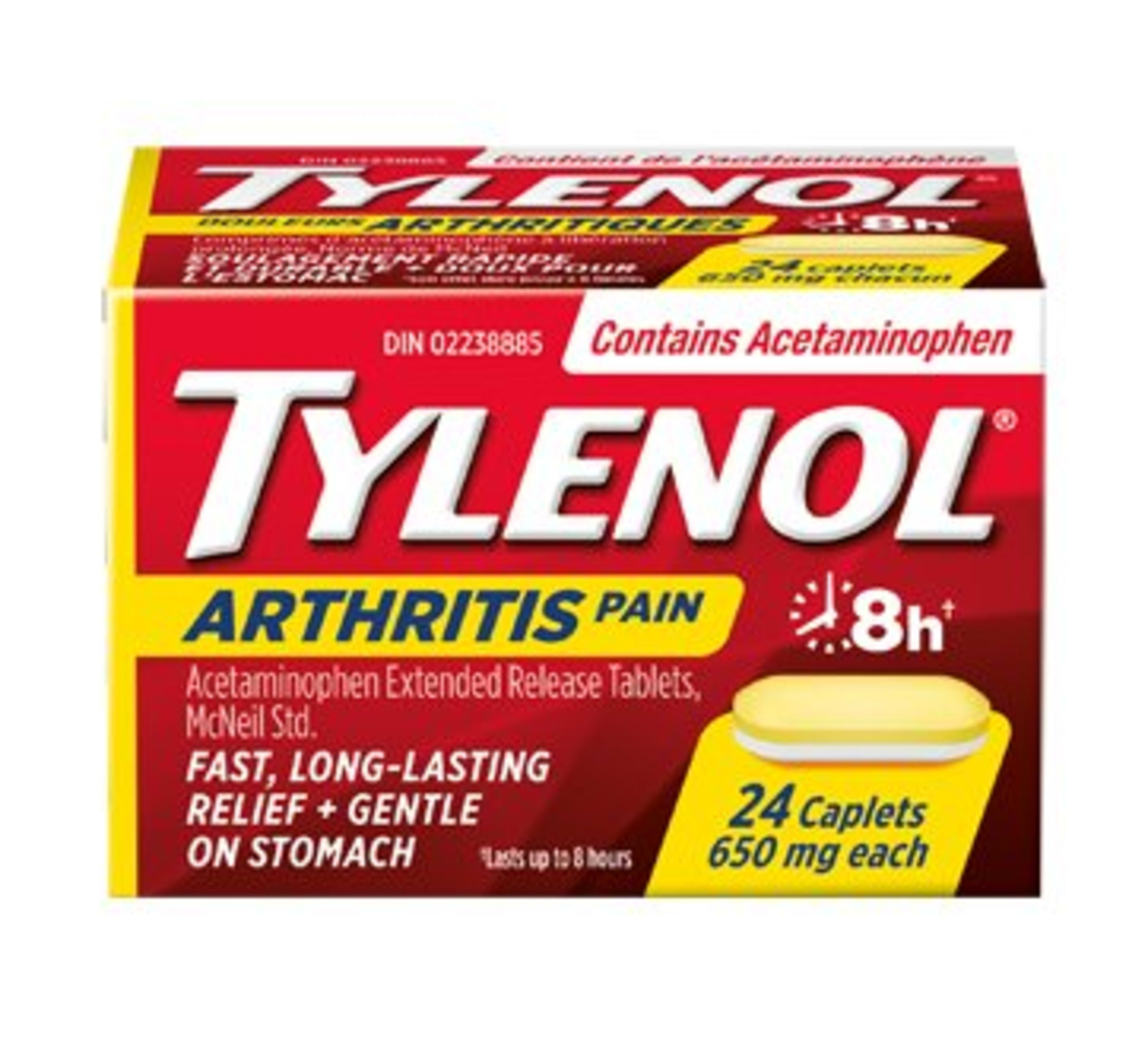 Tylenol Arthritis Pain 650 mg Each 24 Caplets