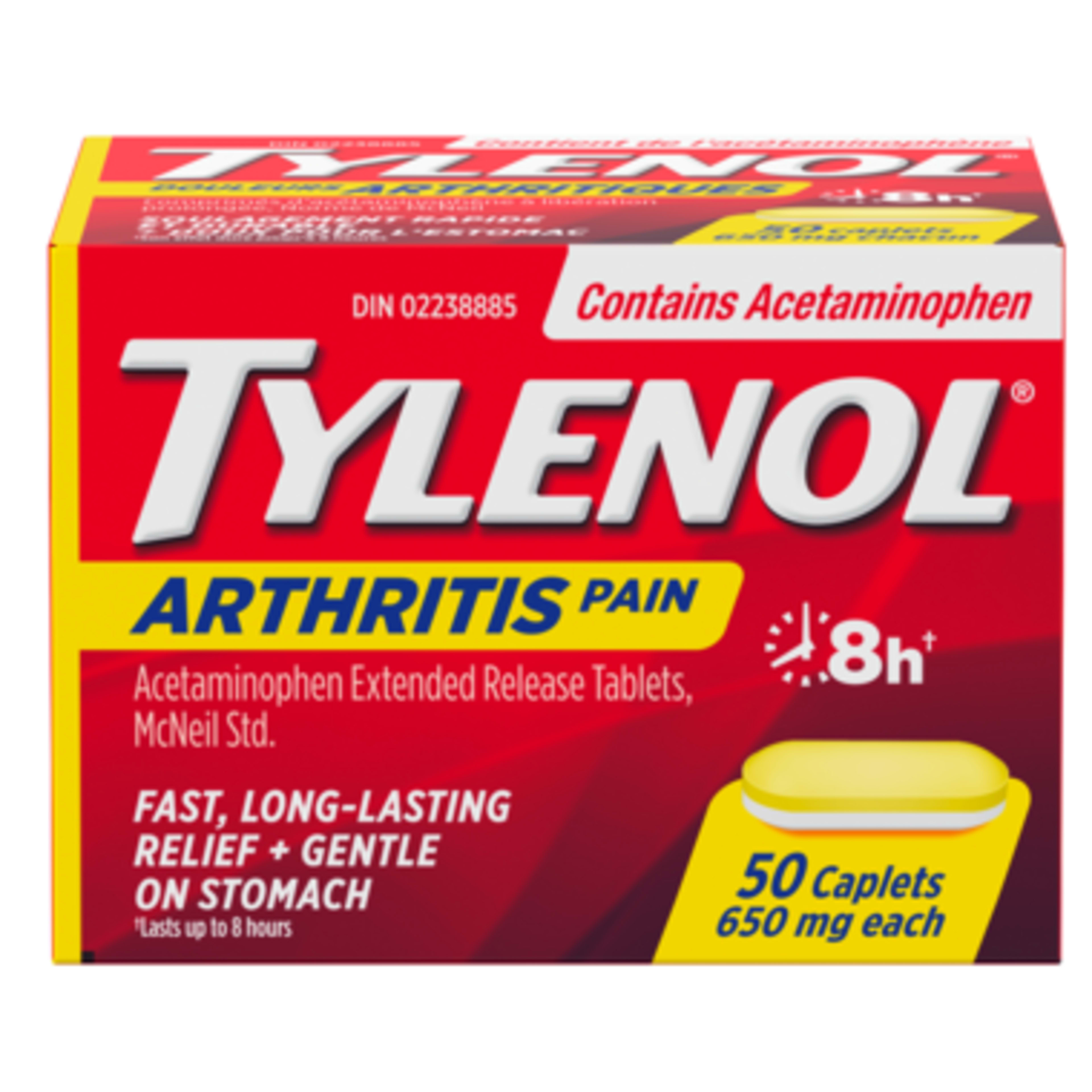 Tylenol Arthritis Pain 650 mg Each 50 Caplets