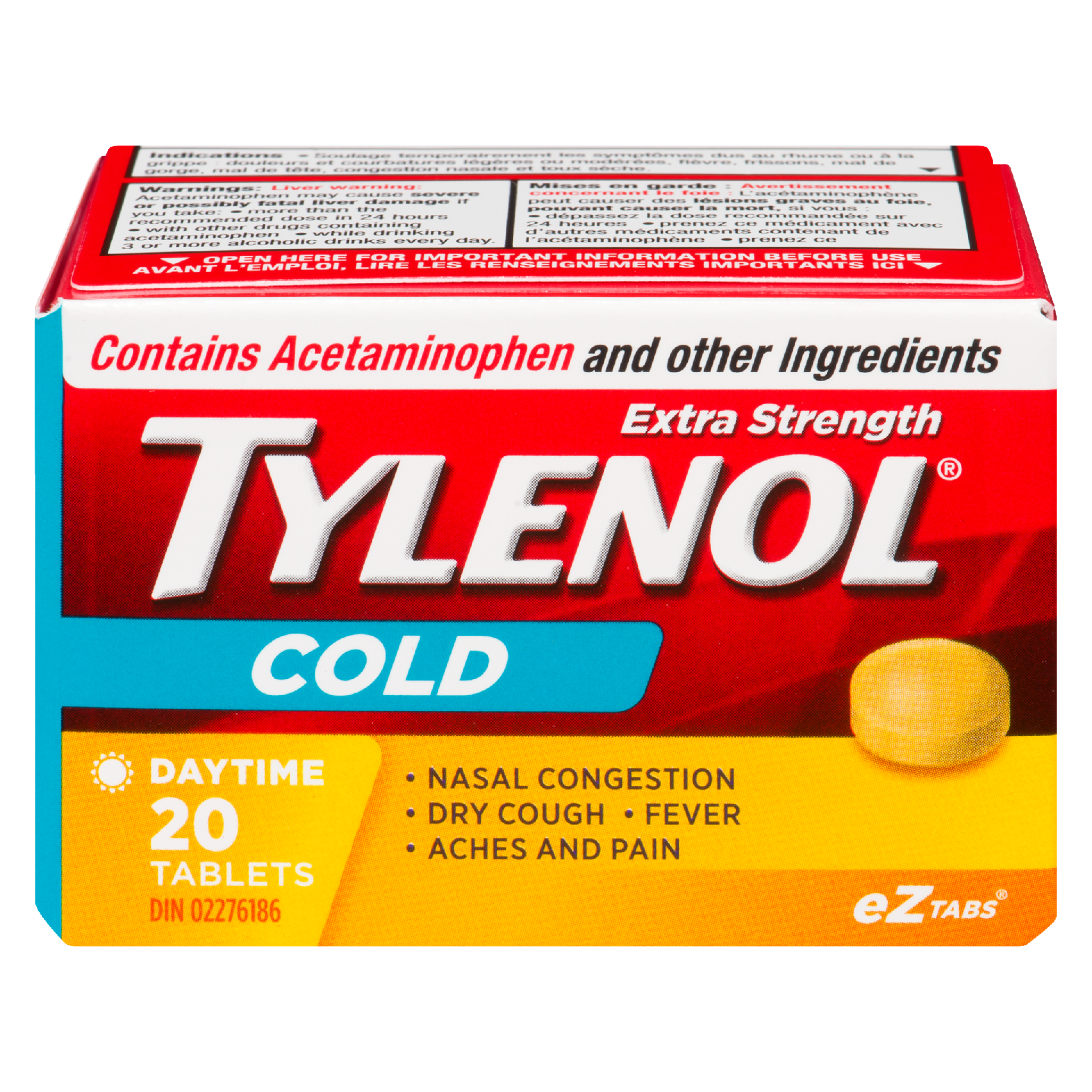 Tylenol Cold Daytime Extra Strength 20 Tablets