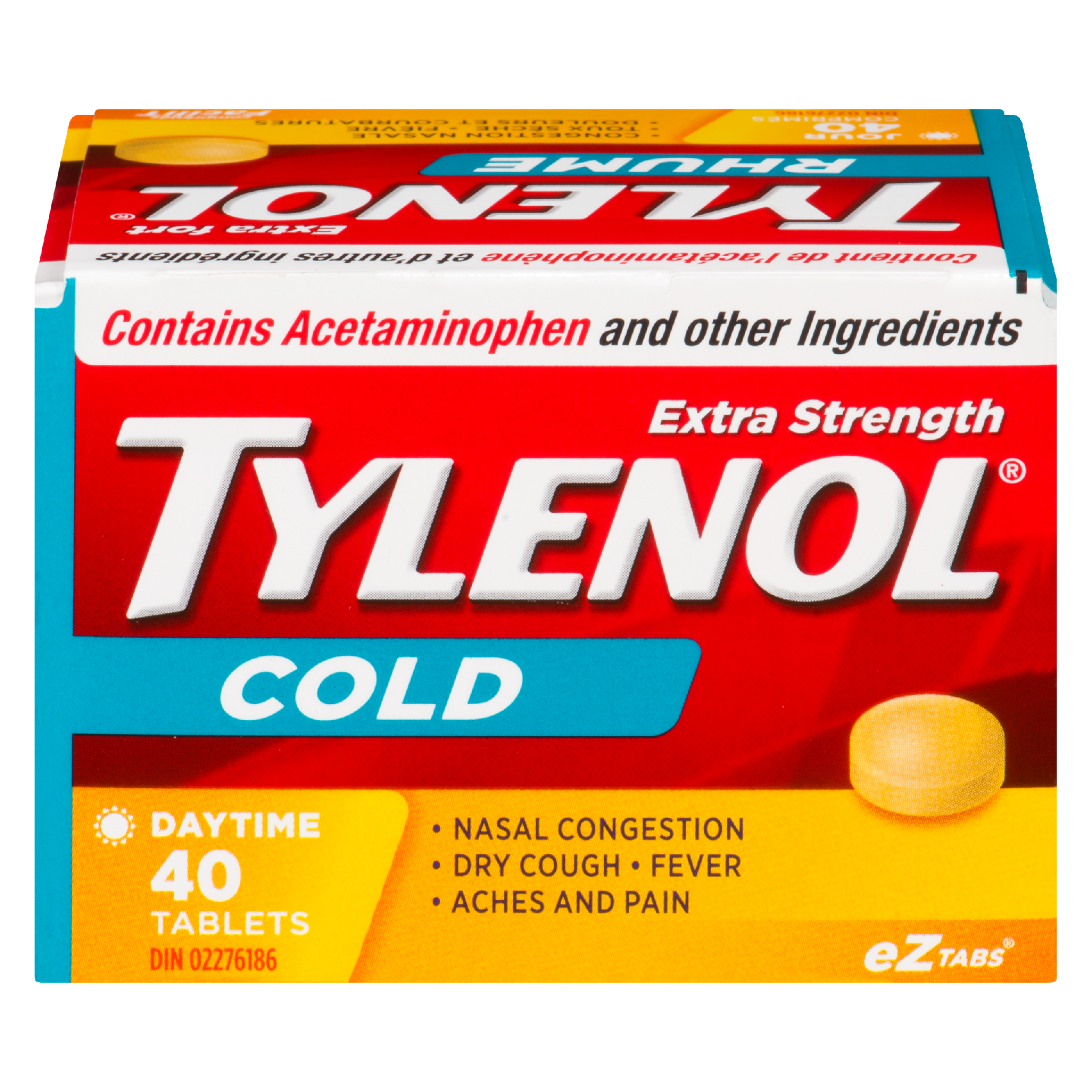 Tylenol Cold Daytime Extra Strength 40 Tablets