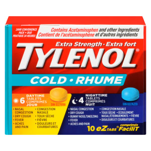Tylenol Cold Extra Strength 24 Hr Convenience Pack 10 eZtabs