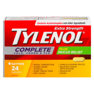 Tylenol Complete Cold, Cough & Flu Extra Strength Daytime 24 Caplets