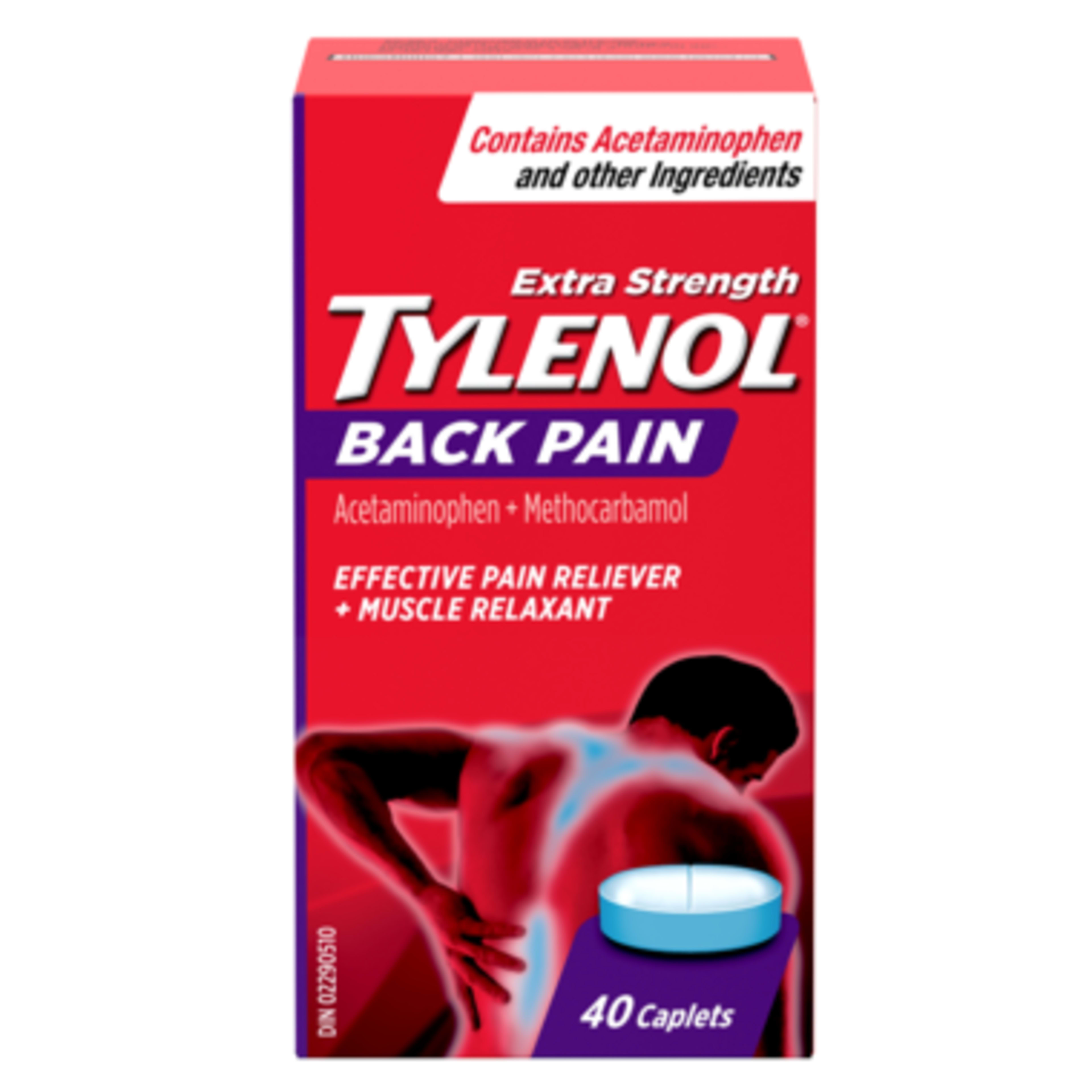 Tylenol Back Pain Extra Strength 40 Caplets
