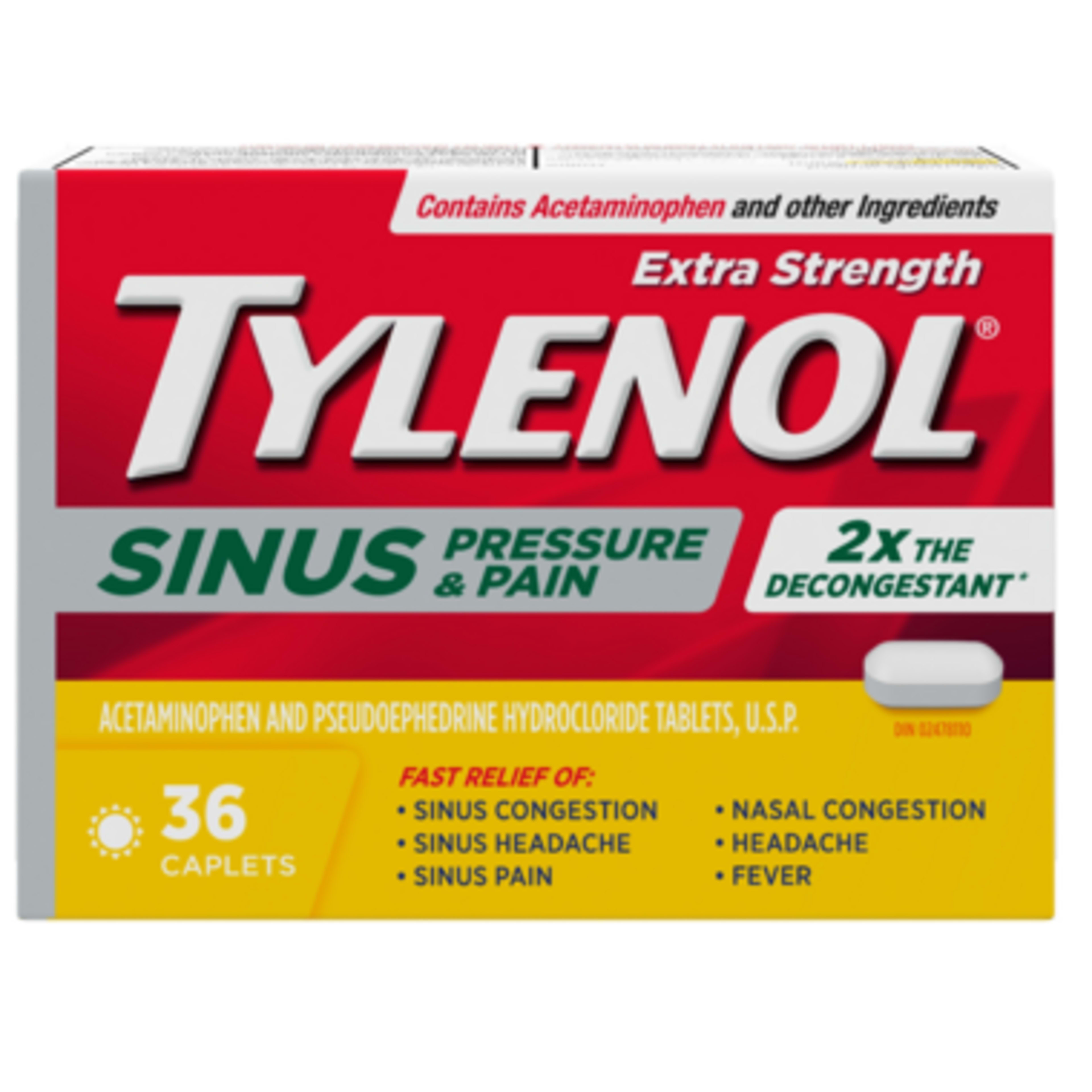 Tylenol Sinus Pressure & Pain Extra Strength 36 Caplets