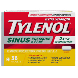 Tylenol Sinus Pressure & Pain Extra Strength 36 Caplets