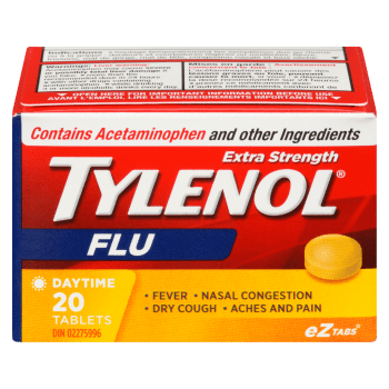Tylenol Flu Extra Strength Daytime 20 Tablets