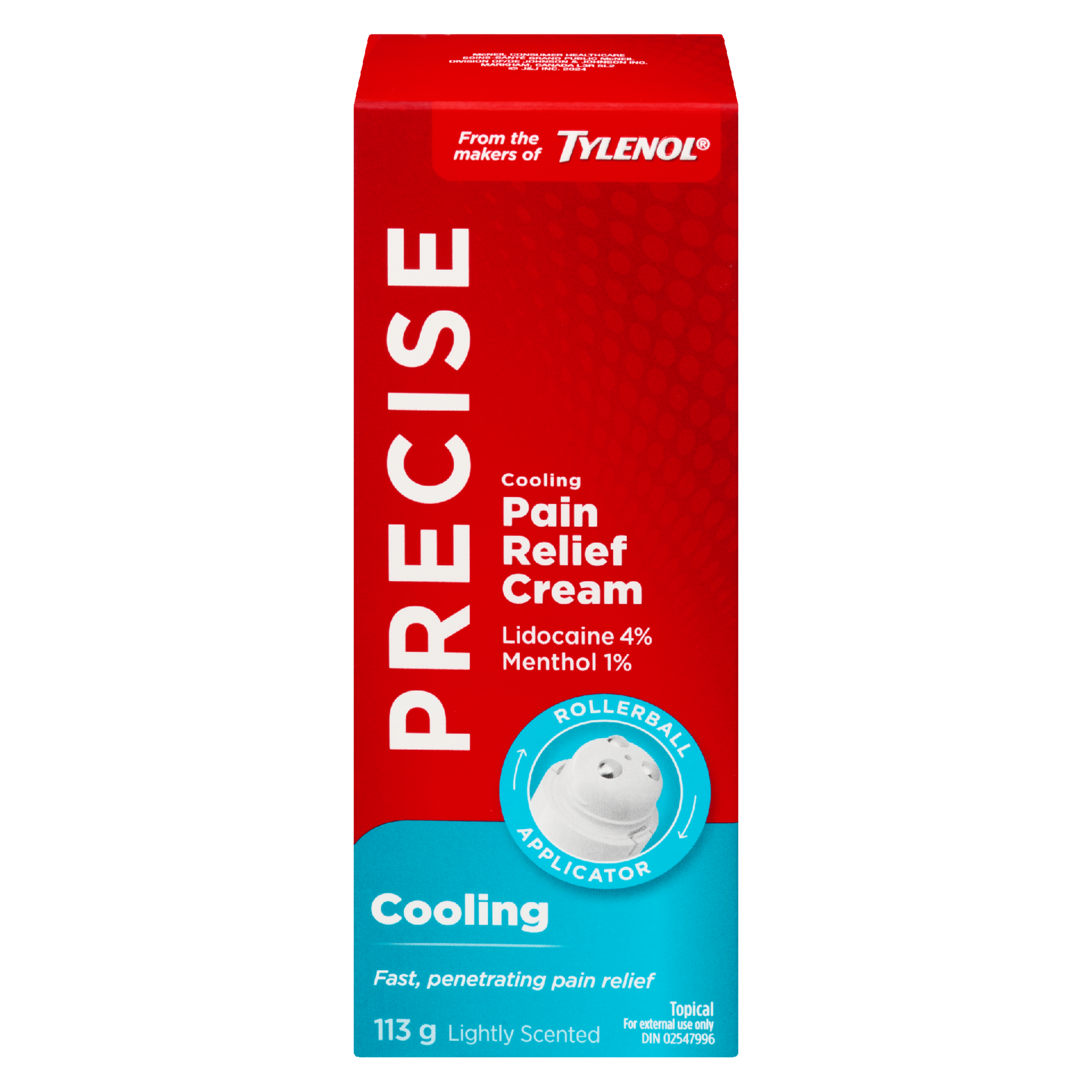 TYLENOL Precise Pain Relief Cream Cooling Lightly Scented 113 g