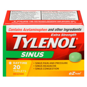 Tylenol Sinus Extra Strength Daytime 20 Tablets