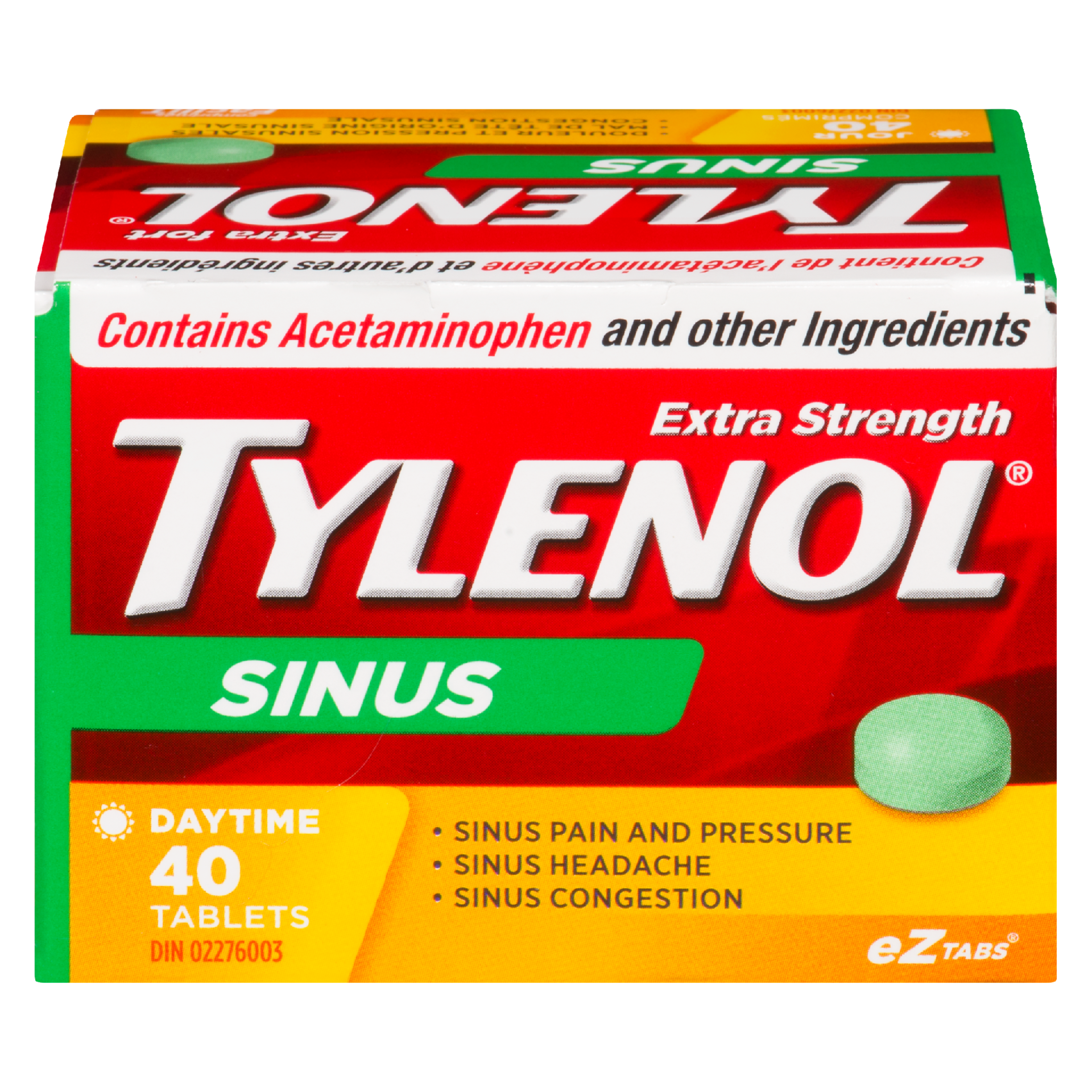 Tylenol Sinus Extra Strength Daytime 40 Tablets