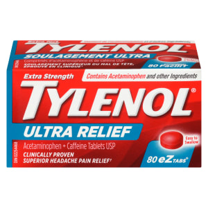 Tylenol Ultra Relief Extra Strength 80 eZtabs